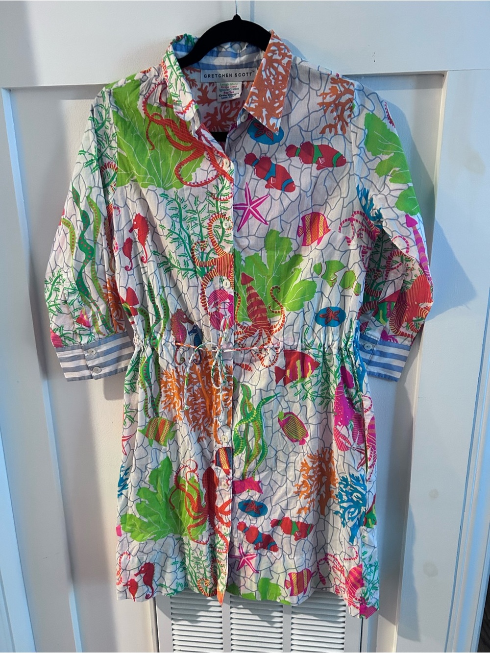 Gretchen Scott Multicolor Pulkey sea life dress